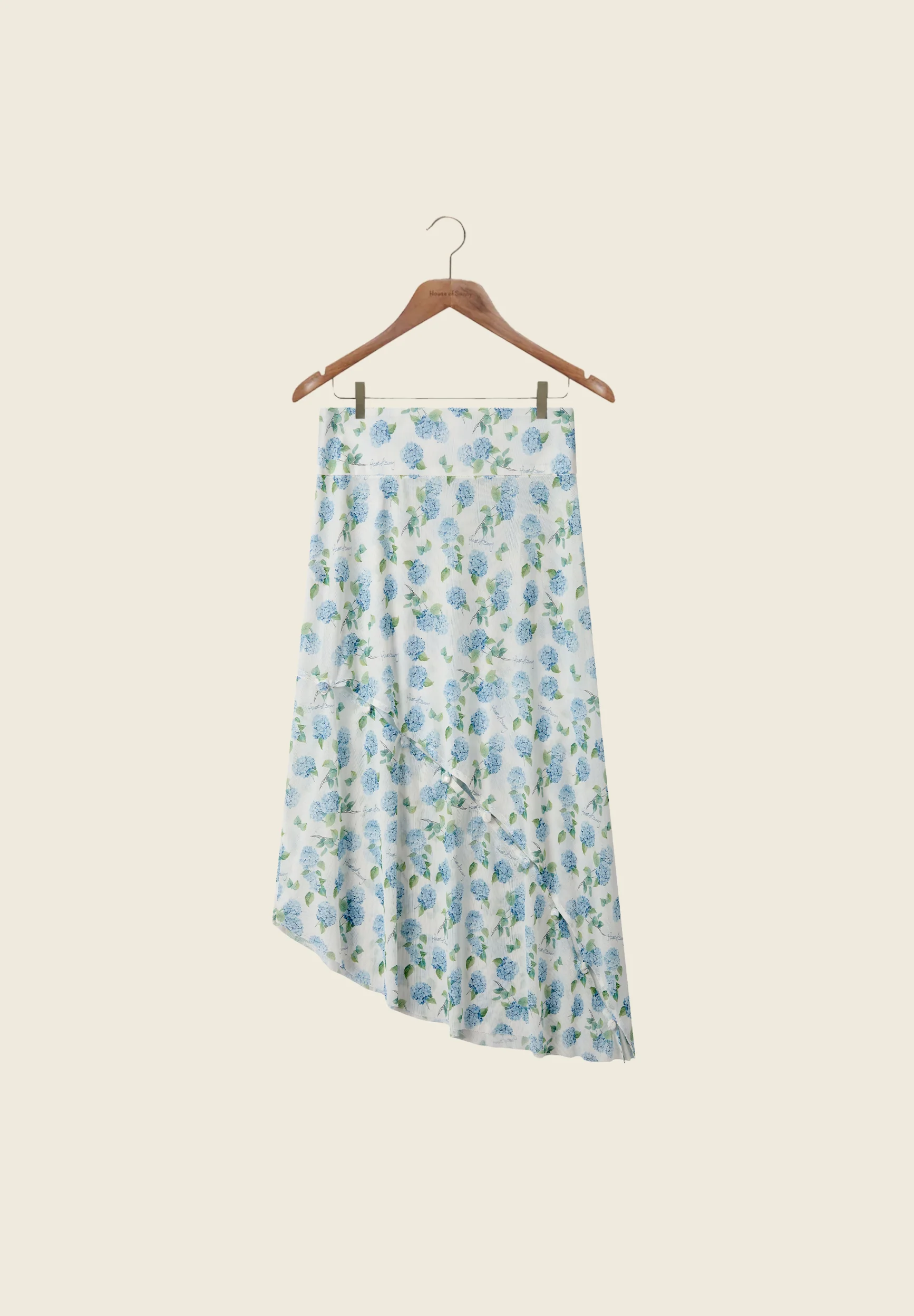 HYDRANGEA ASYMETRIC MESH SKIRT - Image 6