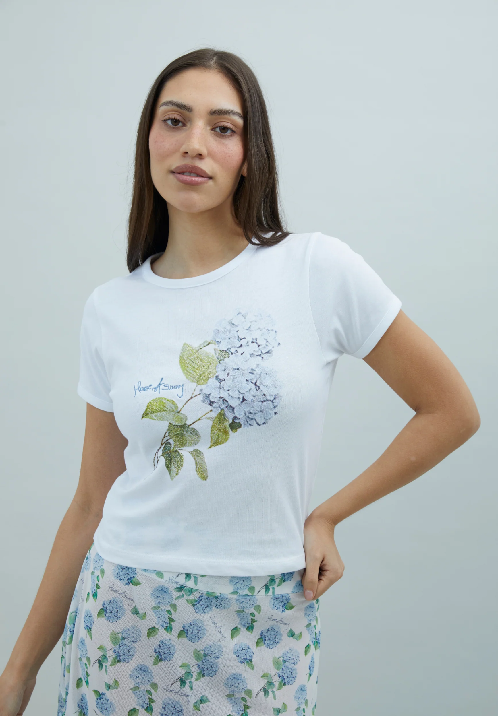 HYDRANGEA BABY TEE