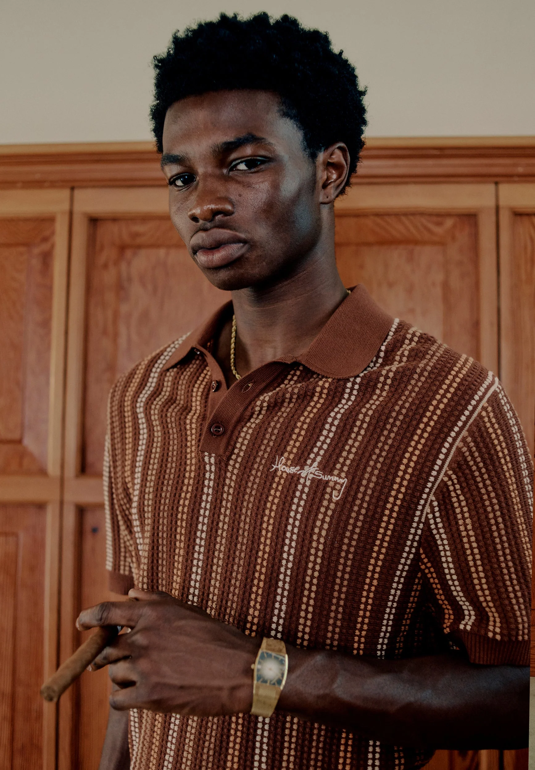 STRIPE KNITTED POLO - Image 2