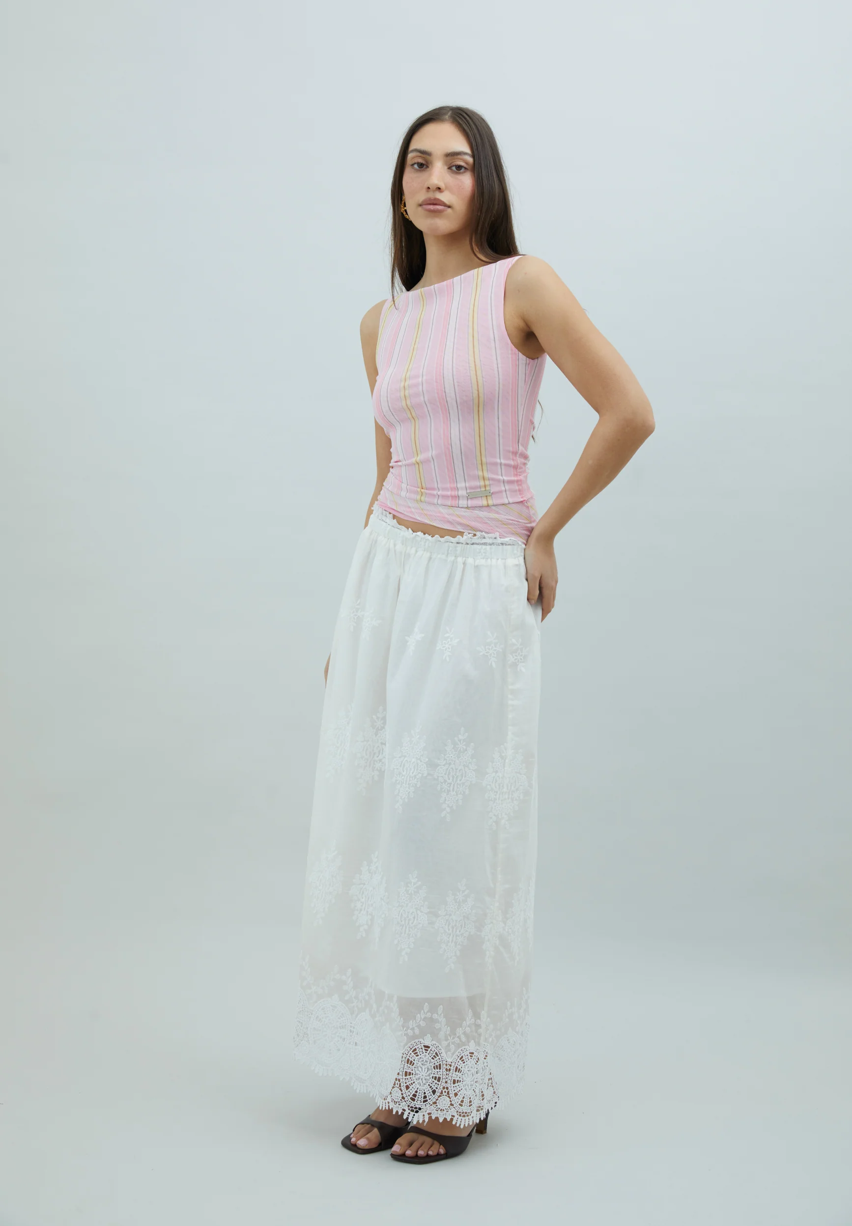 STRIPED MESH TOP - Image 3